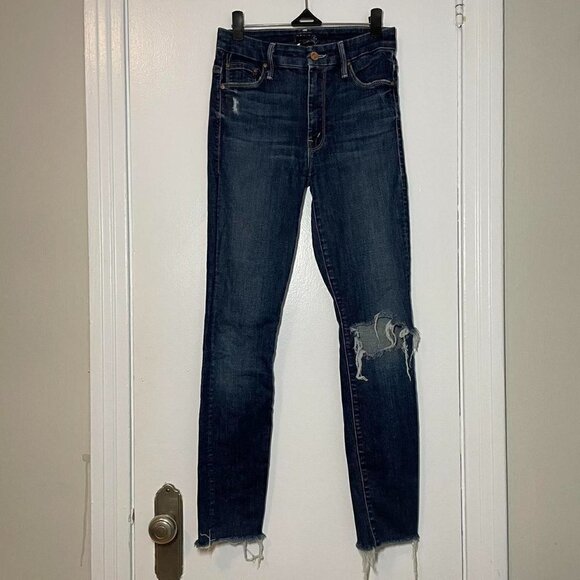 Mother high waisted looker ankle fray in cat attack size 25 - Picture 2 of 8